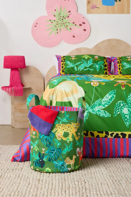 Image of Decor. Product name - Orchid Safari Hamper in Print colour by brand - Gorman