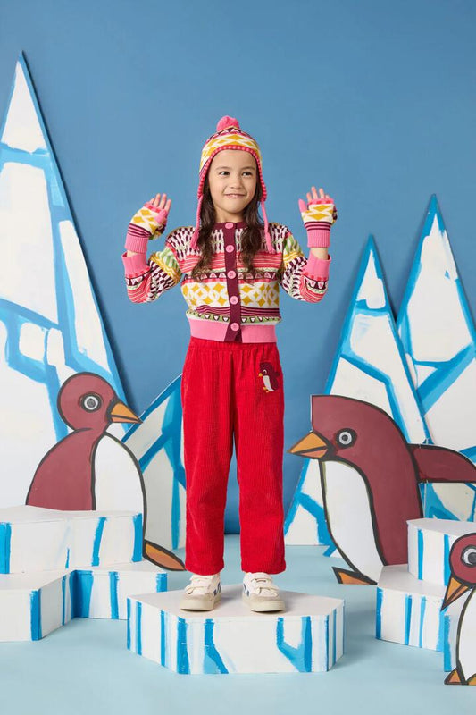 Image of Cardigans. Product name - Abstract Kids Cardigan in Multi colour by brand - Gorman