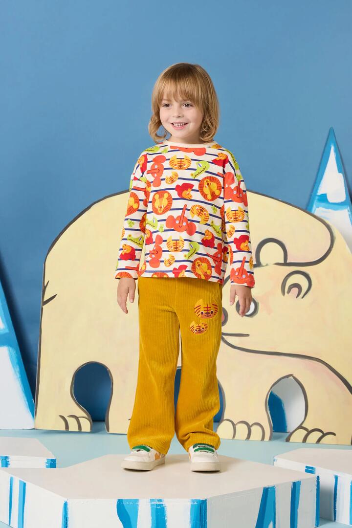 Image of T-Shirts. Product name - Animal Heads Kids T-Shirt in Multi colour by brand - Gorman