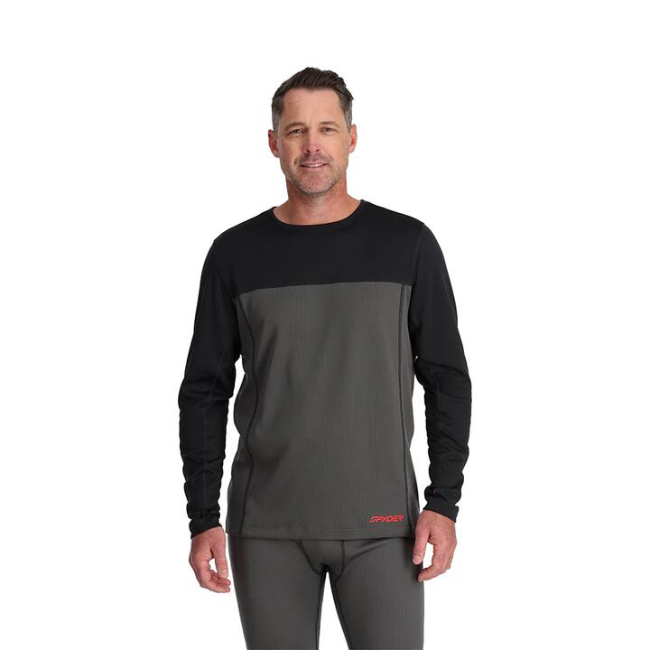 Image of Accessories. Product name - Spyder Mens Charger Crew Neck Polar in Polar colour by brand - Spyder
