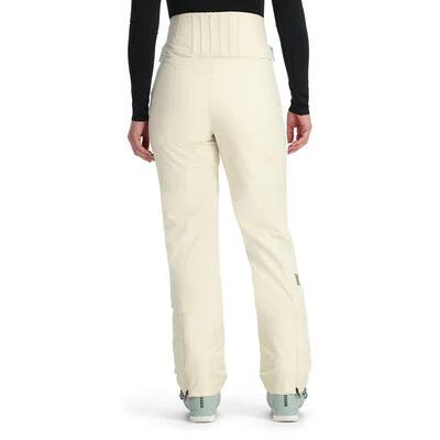 Image of a model wearing Pants. Product name - Spyder Womens Fuse Snow Pants Vanilla Latte in Vanilla Latte colour by brand - Spyder
