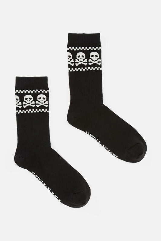 Image of Socks. Productname: Bonez Goth Socks in Black colour by brand - Black Friday