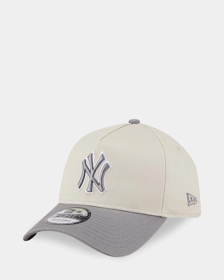Image of Hats. Product name - New Era 9Forty New York Yankees Cap Light Beige in Light Beige colour by brand - New Era