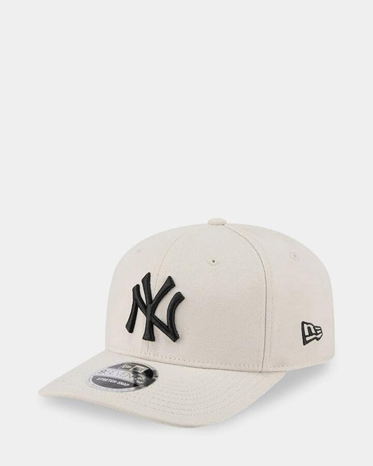 Image of Hats. Product name - New Era 9Seventy Stretch-Snap New York Yankees Cap Light Beige in Light Beige colour by brand - New Era