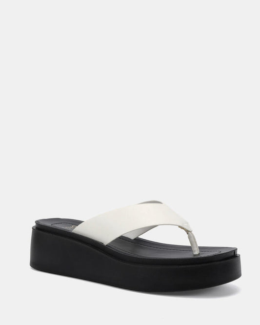 Image of Boots. Product name - Berri White/black Wedges in Multi colour by brand - Novo