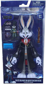 Image of Action Figures. Product name - Warner Bros. Looney Tunes X Bunny in Gryffindor Robe Action Figure 7" in colour by brand - Toymate