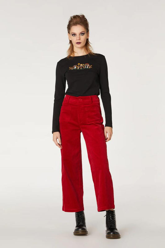 Image of a model wearing Pants. Productname: Byron Pant in Black colour by brand - Dangerfield