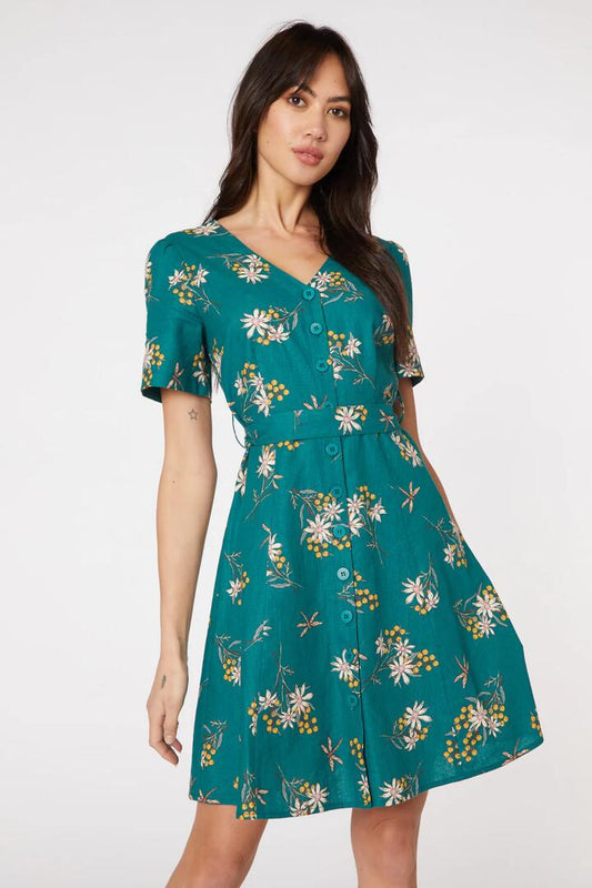 Image of Dresses. Productname: Penny Native Dress in Green colour by brand - Princess Highway
