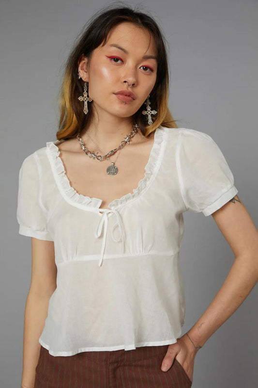 Image of Blouses. Productname: Bella Blouse in White colour by brand - Black Friday