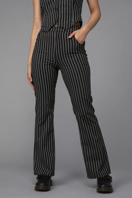 Image of a model wearing Pants. Productname: Cordelia Pant in Black/White colour by brand - Black Friday
