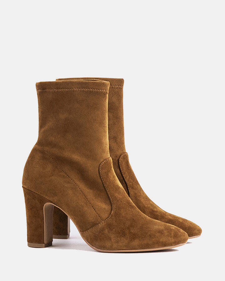 Image of Boots. Product name - Li-salford Dk Tan Suede in Dk Tan Suede colour by brand - Novo
