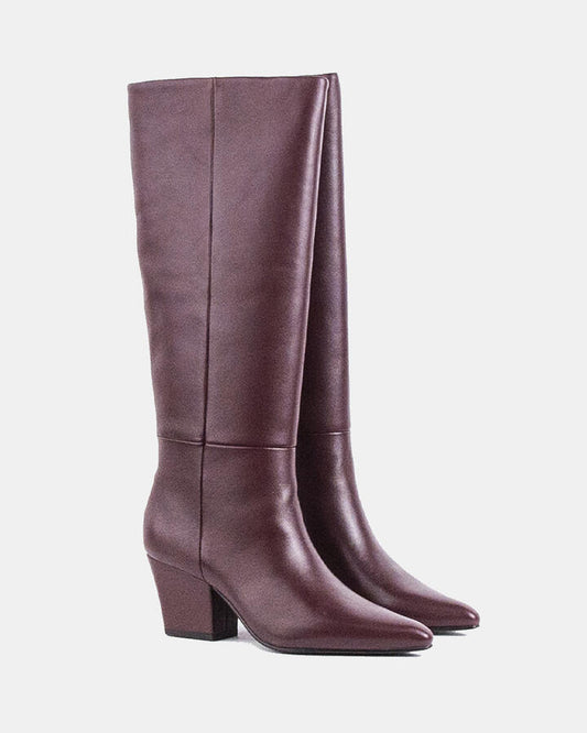 Image of Boots. Product name - Li-marco Burgundy in Burgundy colour by brand - Novo