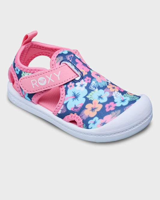 Image of Sneakers. Product name - Roxy Girls 2-6 Tw Grom Sneakers Lt Navy/Pink in Lt Navy/Pink colour by brand - Roxy