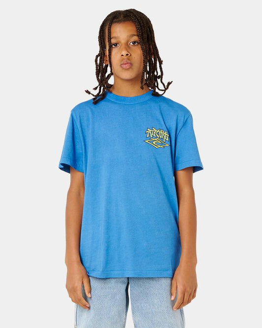 Image of T-Shirts. Product name - Rip Curl Boys 8-16 Liquid Trips Arch T-Shirt Royal Blue in Royal Blue colour by brand - Rip Curl