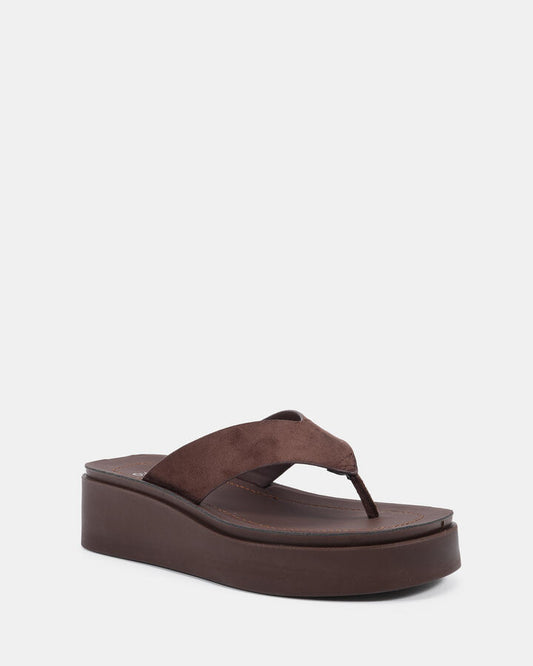 Image of Boots. Product name - Berri Espresso Vegan Wedges in Espresso colour by brand - Novo