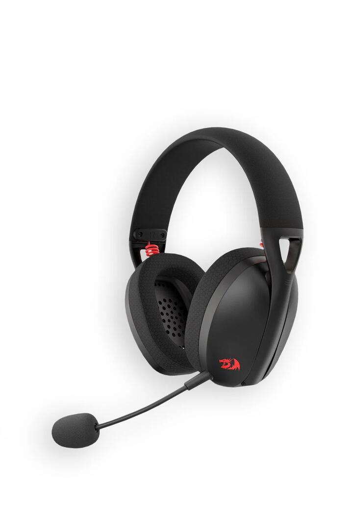 Image of Headsets. Productname: Redragon H848 Ire Black Lightweight Tri-Mode Wireless Gaming Headset in Black colour by brand - REDRAGON