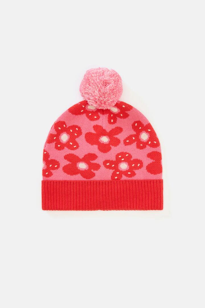 Image of Hats. Product name - Spotty Floral Kids Beanie in Multi colour by brand - Gorman