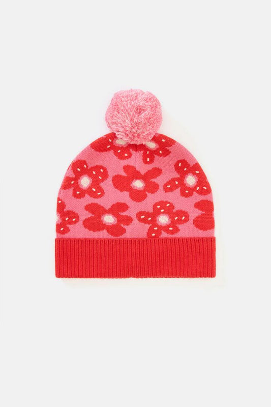 Image of Hats. Product name - Spotty Floral Kids Beanie in Multi colour by brand - Gorman