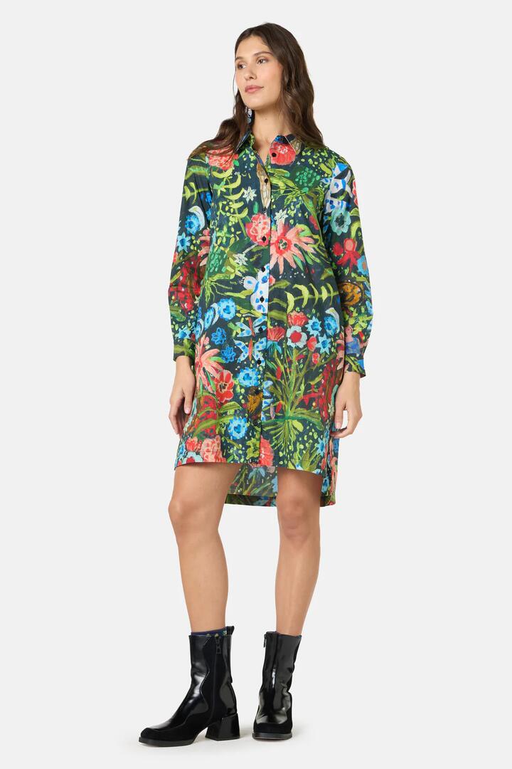Image of Dresses. Product name - The Garden Shirt Dress in Print colour by brand - Gorman