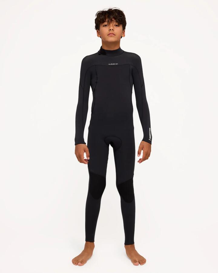 Image of Accessories. Product name - Quiksilver Boys 8-16 3/2Mm Everyday Sessions Backzip Wetsuit Black in Black colour by brand - Quiksilver