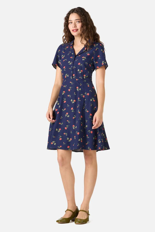 Image of Dresses. Productname: Evie Rose Tea Dress in Navy colour by brand - Princess Highway