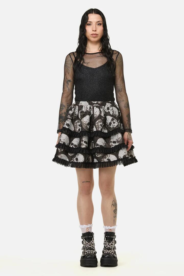 Image of a model wearing Skirts. Productname: Eternal Skirt in Black colour by brand - Black Friday
