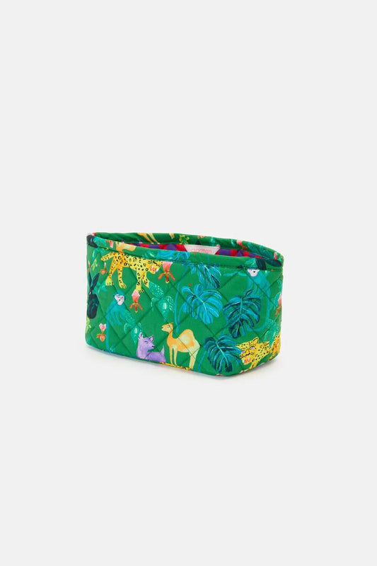 Image of Decor. Product name - Orchid Safari Quilted Tub Sml in Print colour by brand - Gorman