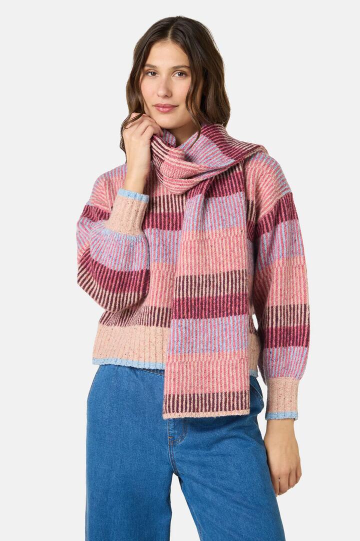 Image of Scarves & Shawls. Product name - Patch Pals Check Scarf in Multi colour by brand - Gorman