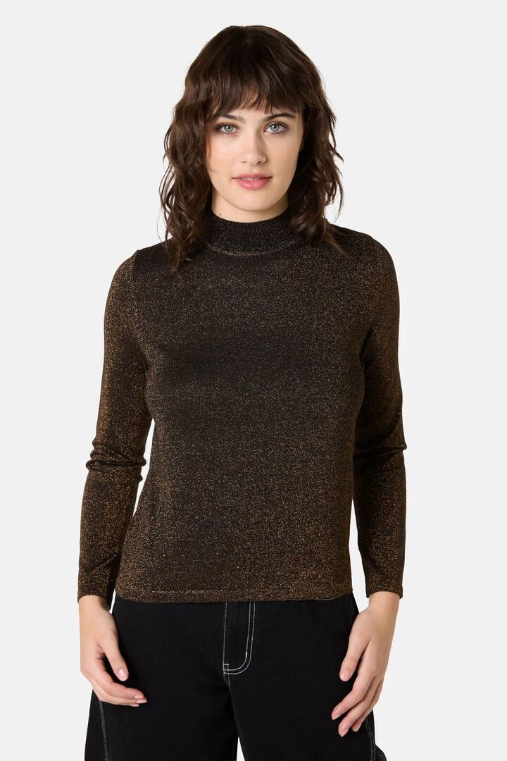 Image of a model wearing Tops. Product name - Astryix Knit Polo in Black colour by brand - Gorman