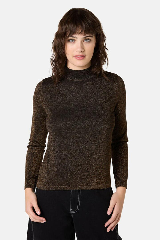Image of a model wearing Tops. Product name - Astryix Knit Polo in Black colour by brand - Gorman