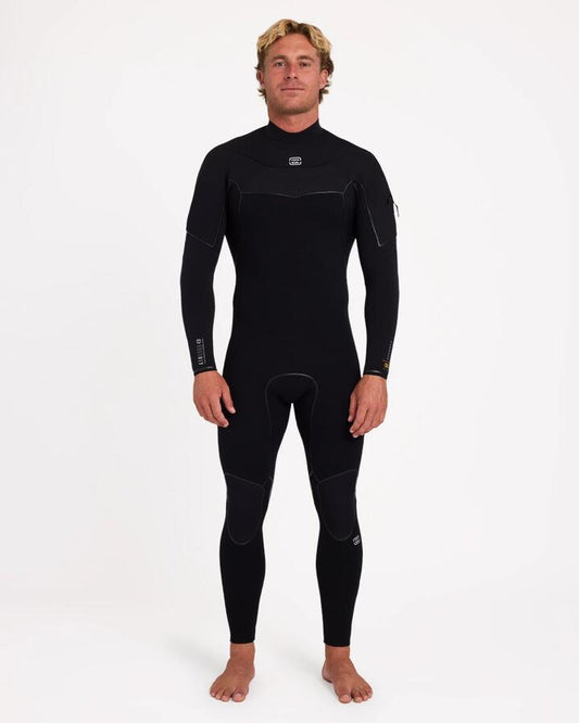 Image of Accessories. Product name - Billabong Mens 4/3 Furnace Ultra Gullwing Wetsuit Black in Black colour by brand - Billabong