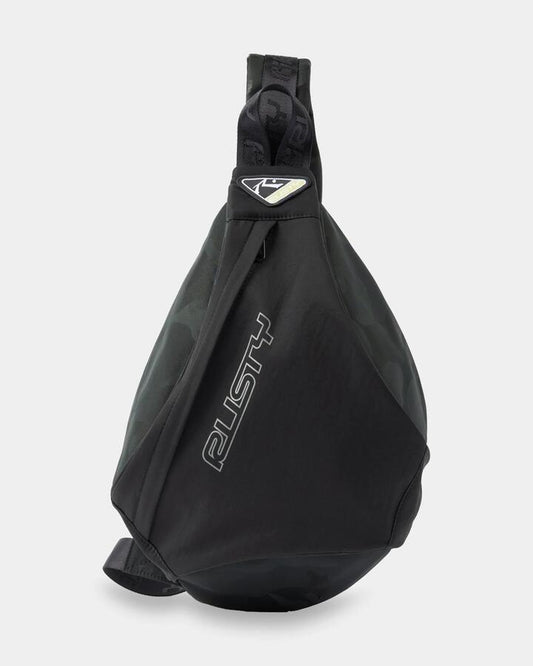 Image of Bags. Product name - Rusty Trisector Mini Sling Bag Carbon in Carbon colour by brand - Rusty