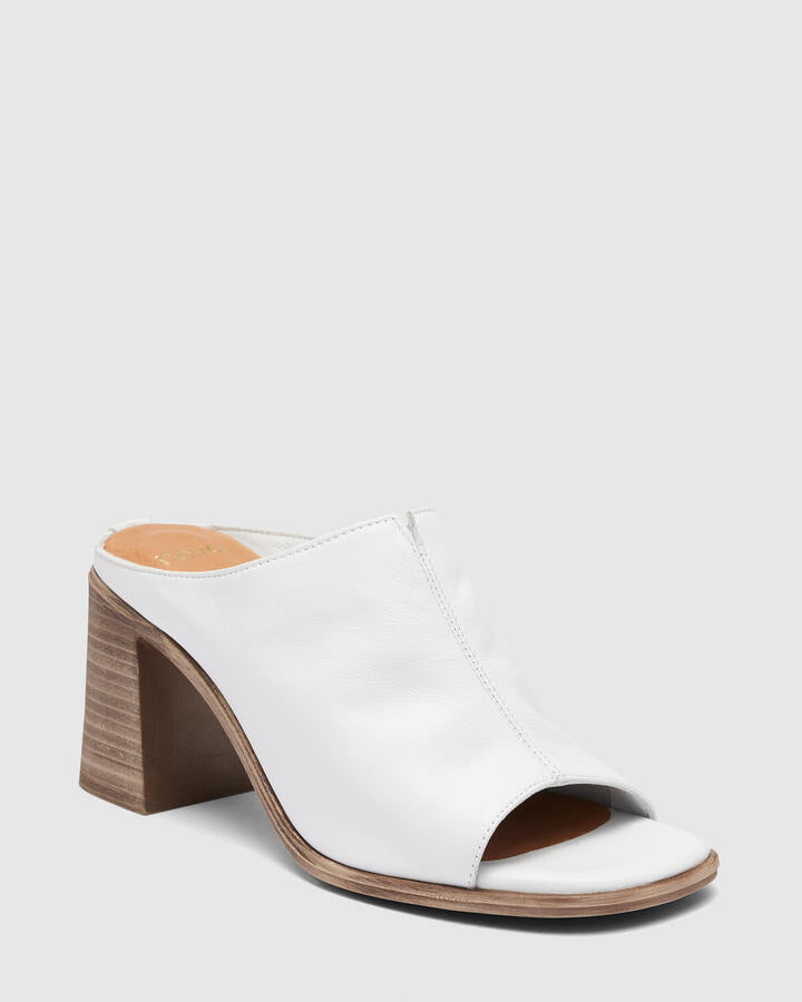 Image of Heels. Product name - Vivien White Heels in Multi colour by brand - Novo