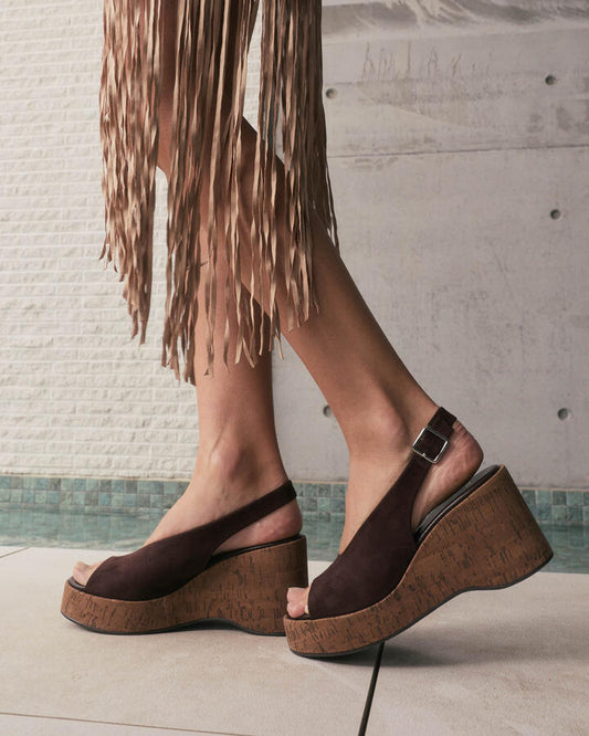 Image of Boots. Product name - Belief Espresso Wedges in Espresso colour by brand - Novo
