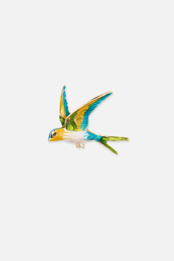 Image of Keychains. Productname: Enamel Bird Brooch in Multi colour by brand - Princess Highway