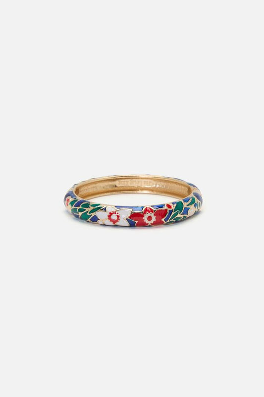 Image of Jewelry. Productname: Blue Floral Bangle in Blue colour by brand - Princess Highway