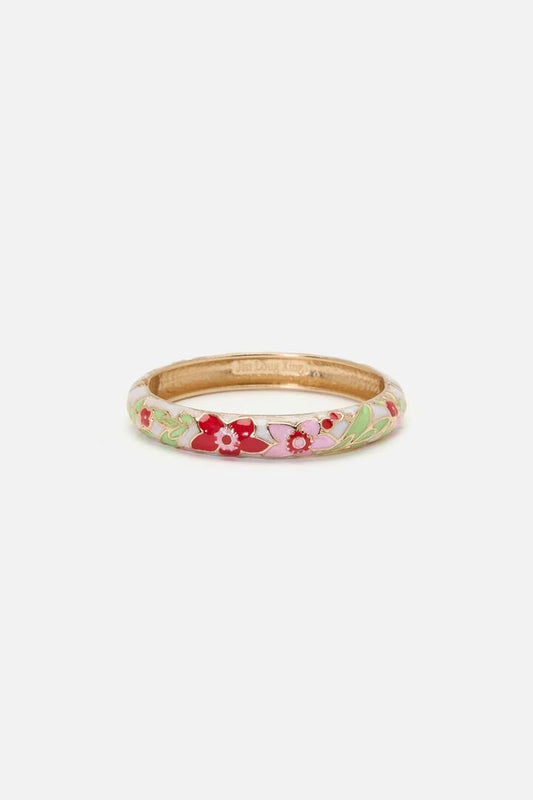 Image of Jewelry. Productname: Cream Floral Bangle in Cream colour by brand - Princess Highway