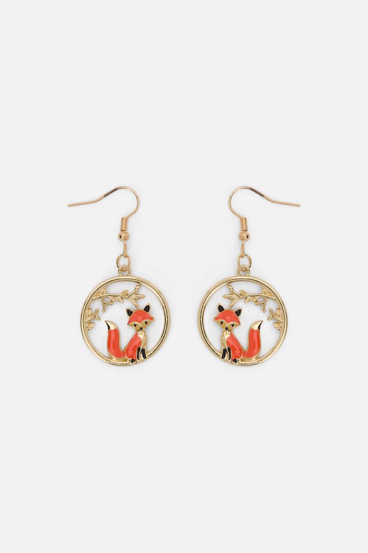 Image of Earrings. Productname: Sweet Fox Earrings in Orange colour by brand - Princess Highway