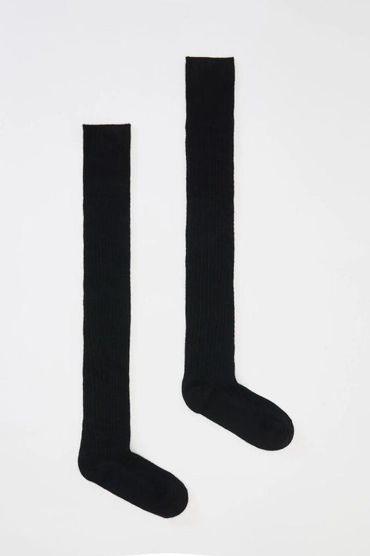 Image of Socks. Productname: Black Over The Knee Socks in Black colour by brand - Princess Highway