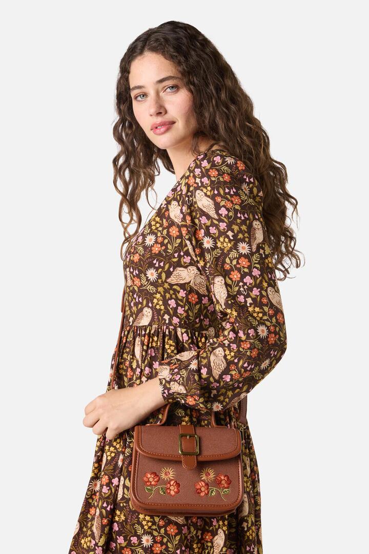 Image of Bags. Productname: Winter Floral Bag in Chocolate colour by brand - Princess Highway