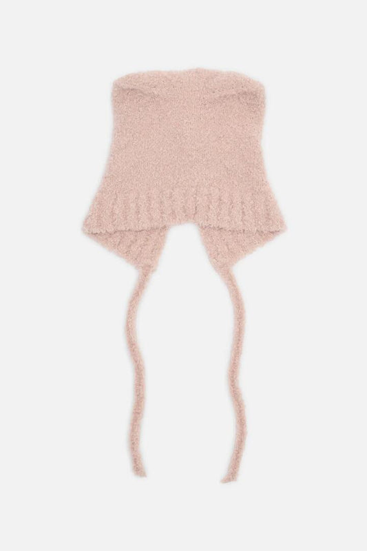 Image of Hats. Productname: Soft Ears Hood Beanie in Cream colour by brand - Princess Highway