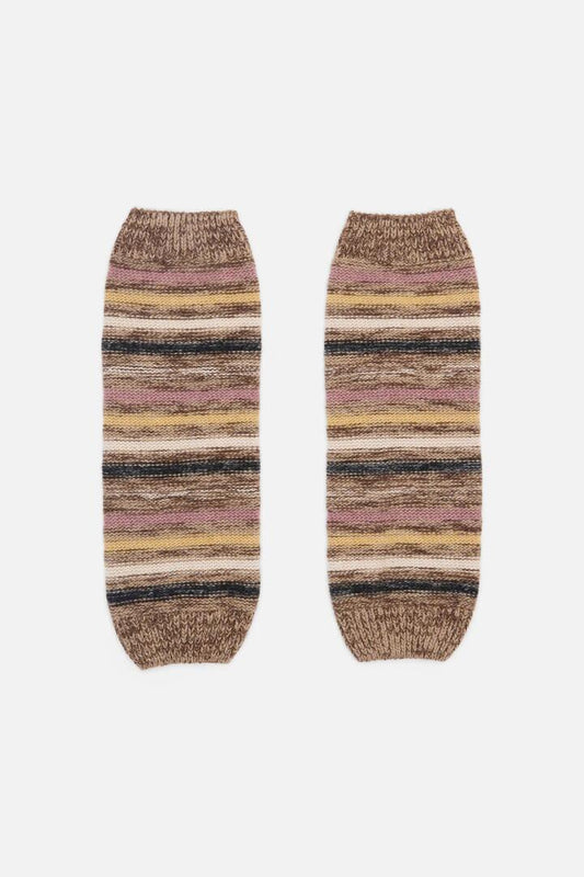 Image of Lingerie. Productname: Chocolate Striped Leg Warmers in Chocolate colour by brand - Princess Highway