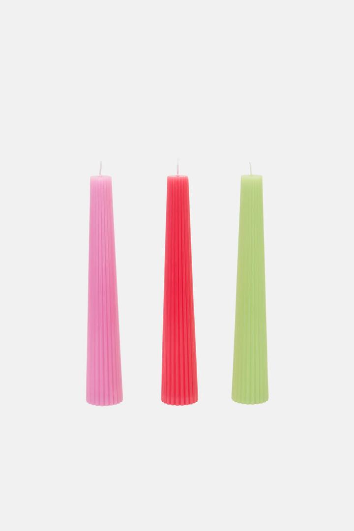 Image of Decor. Product name - Sunset Sorbet Candle Set 3 in Multi colour by brand - Gorman