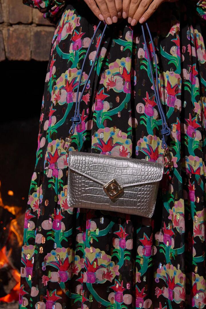 Image of Bags. Product name - Janie Crossbody Silver in Silver colour by brand - Gorman