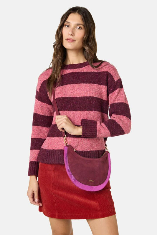 Image of Bags. Product name - Catalina Crossbody Bag in Maroon colour by brand - Gorman
