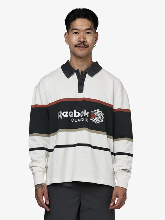 Image of Others. Productname: Reebok Classics French Terry Rugby in Ivory White colour by brand - Reebok