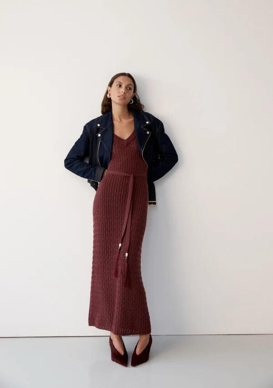 Image of Coats & Jackets. Productname: Sia Denim Biker Jacket in Deep Indigo colour by brand - MOS The Label