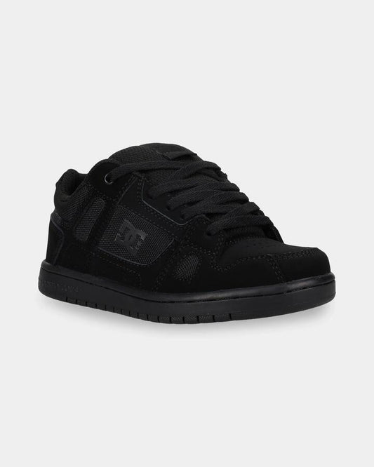 Image of Sneakers. Product name - DC Shoes Boys 8-16 Stag Youth Sneakers Black/Black/Black in Black/Black/Black colour by brand - DC Shoes