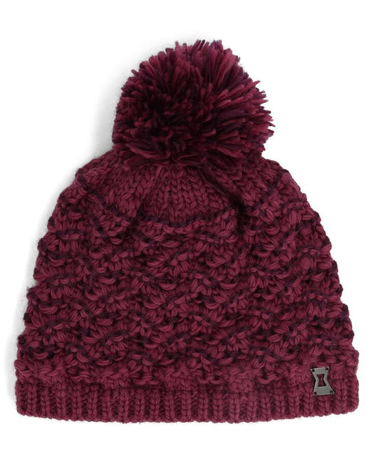 Image of Hats. Product name - Spyder Womens Brrr Berry Pom Beanie Acai in Acai colour by brand - Spyder