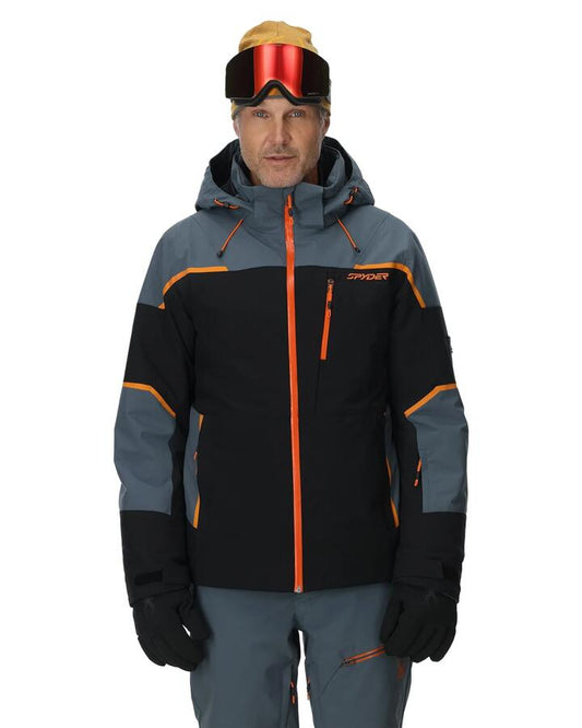 Image of Coats & Jackets. Product name - Spyder Mens Chambers Snow Jacket Slate Blue in Slate Blue colour by brand - Spyder
